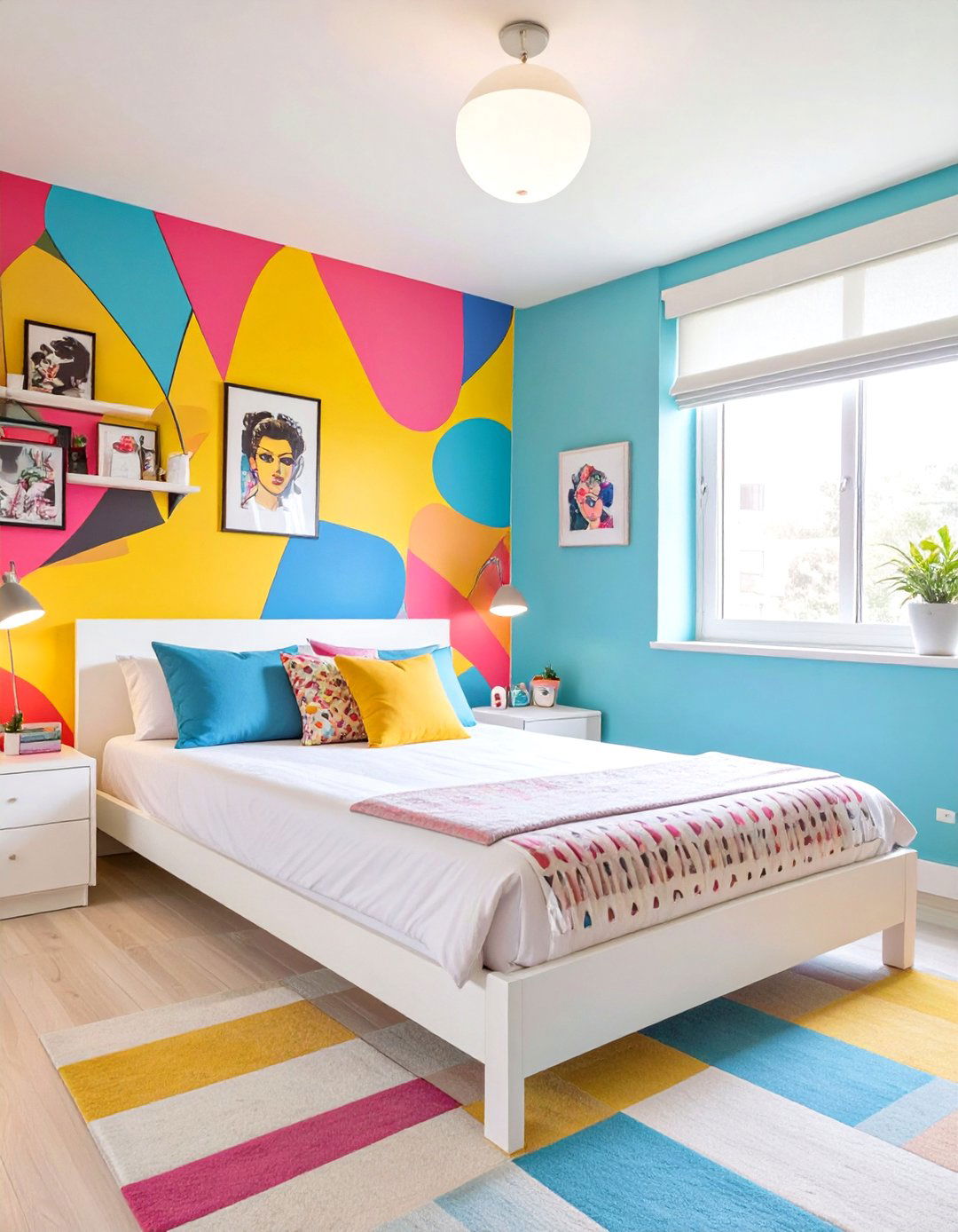 The Pop Art Power Dorm Room - 30 dorm room decorating ideas