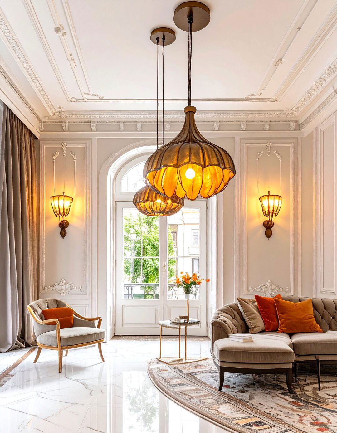 The Poppy Pod Lighting Scheme - 30 art nouveau interior design ideas