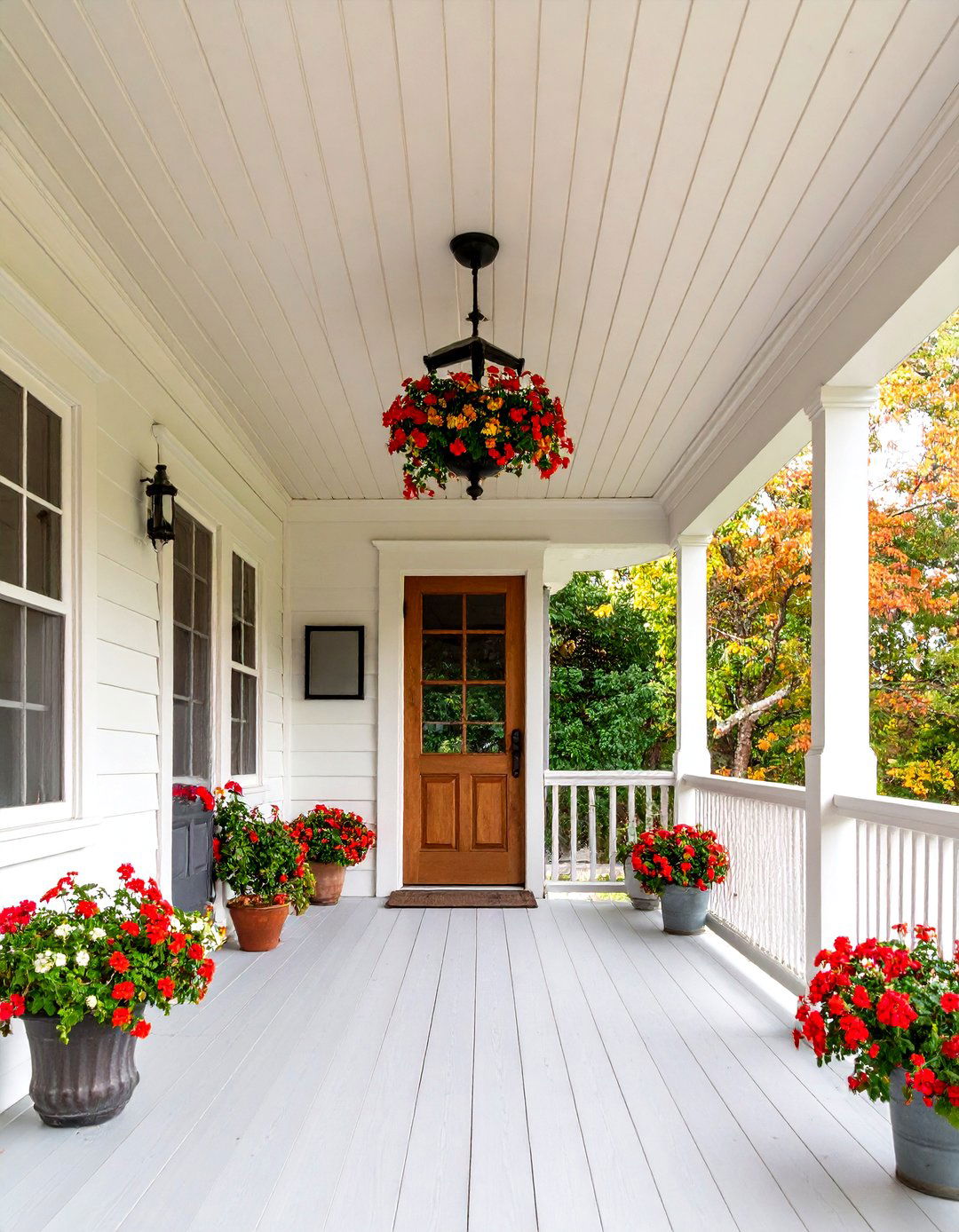 The Porch with a Beadboard Ceiling - 30 farmhouse front porch ideas
