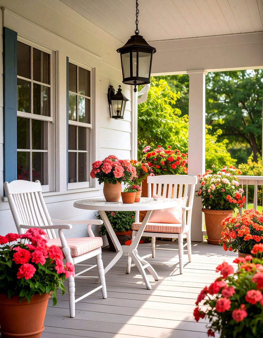 The Porch with a Dining Nook - 30 farmhouse front porch ideas