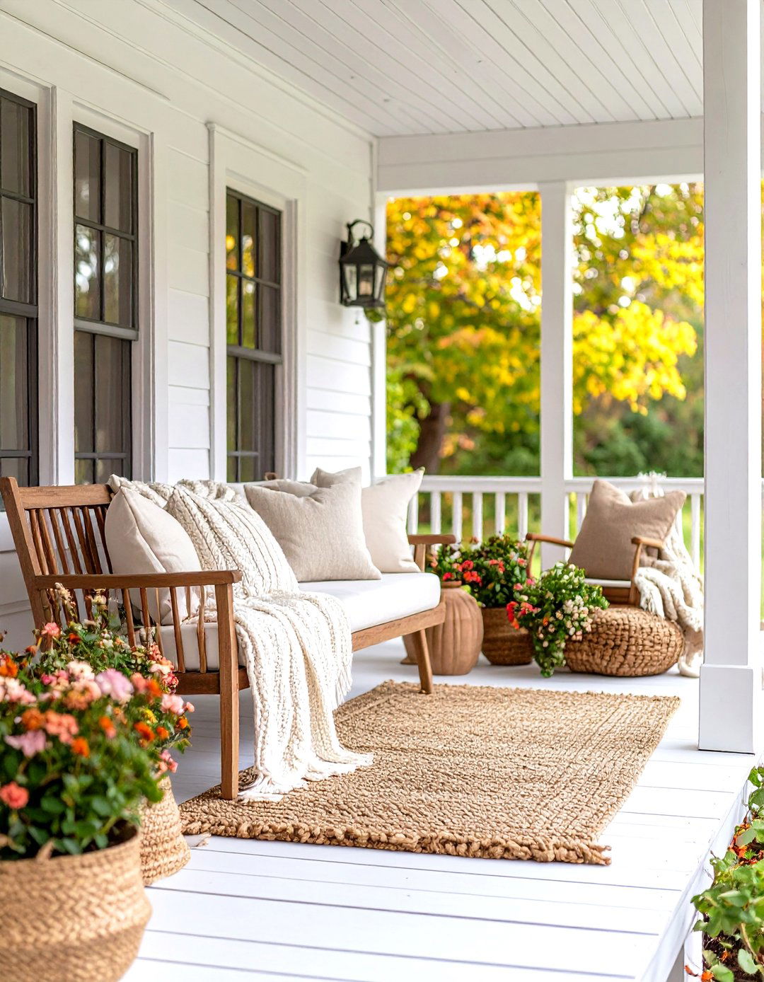 30 Farmhouse Front Porch Ideas for Better Curb Appeal