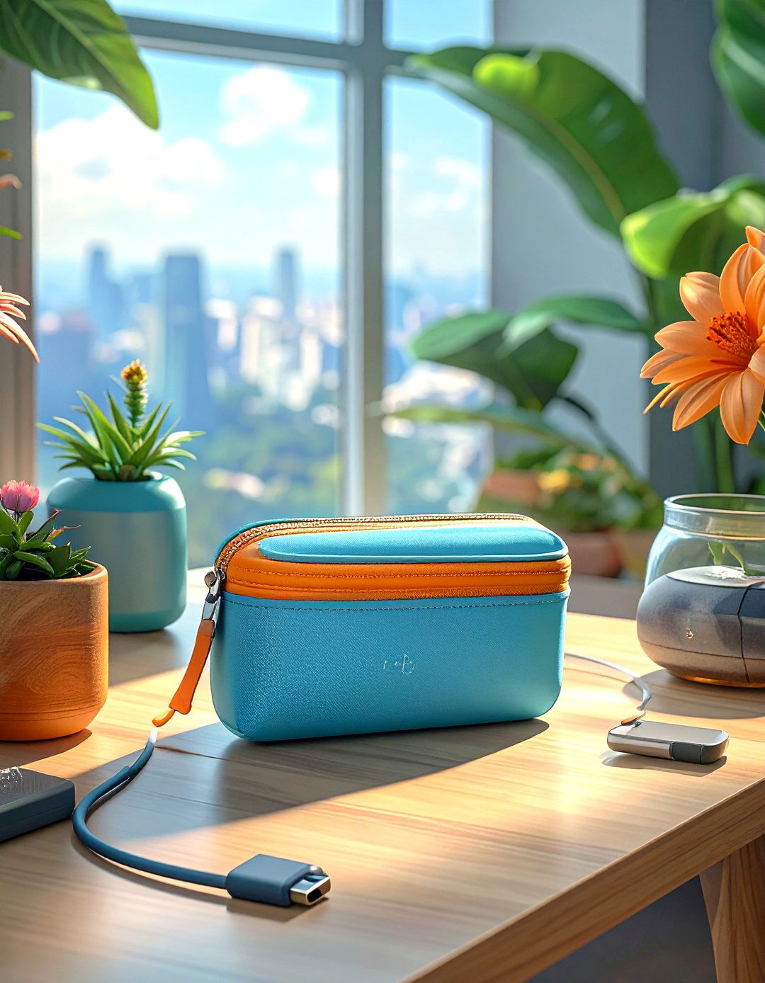The Portable Power Bank and Cable Kit - 30 office gift exchange ideas