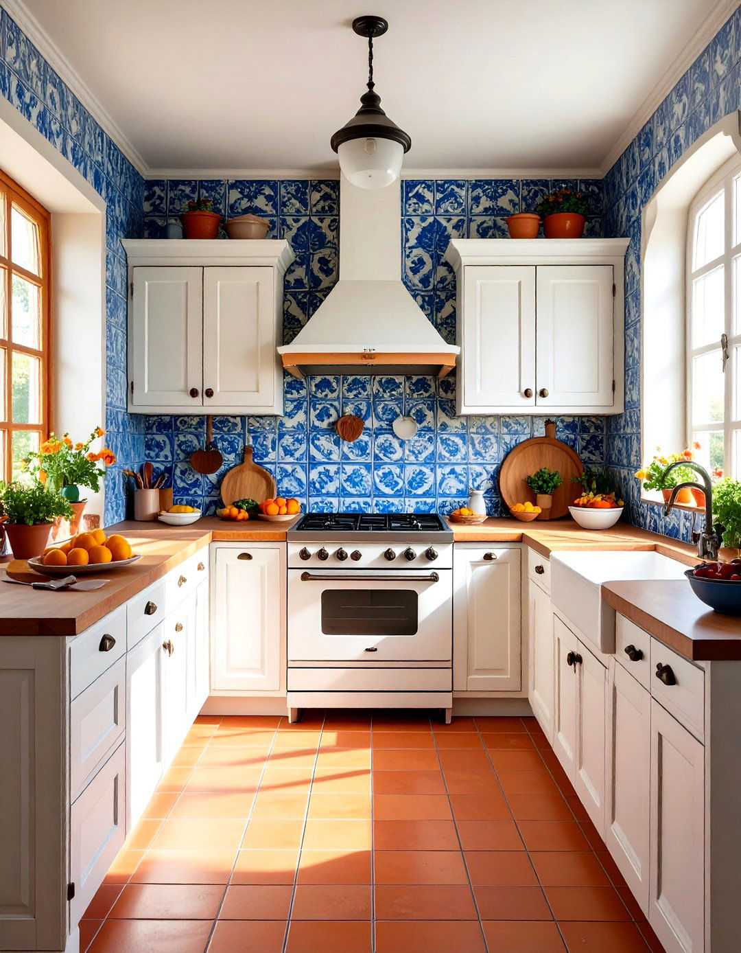 The Portuguese Azulejo Tile Kitchen - 30 european kitchen design ideas