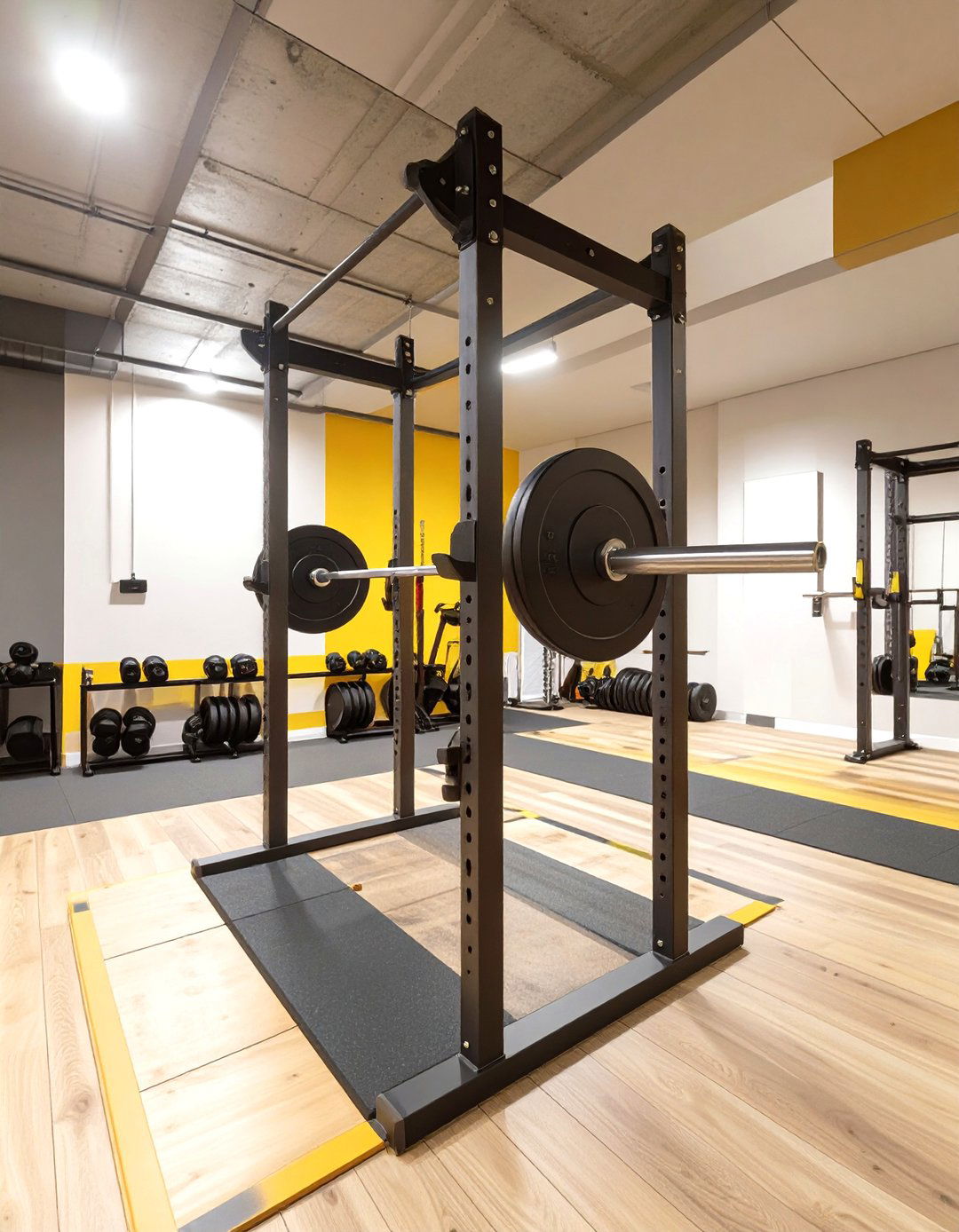 The Powerlifting Platform Room - 30 basement gym ideas