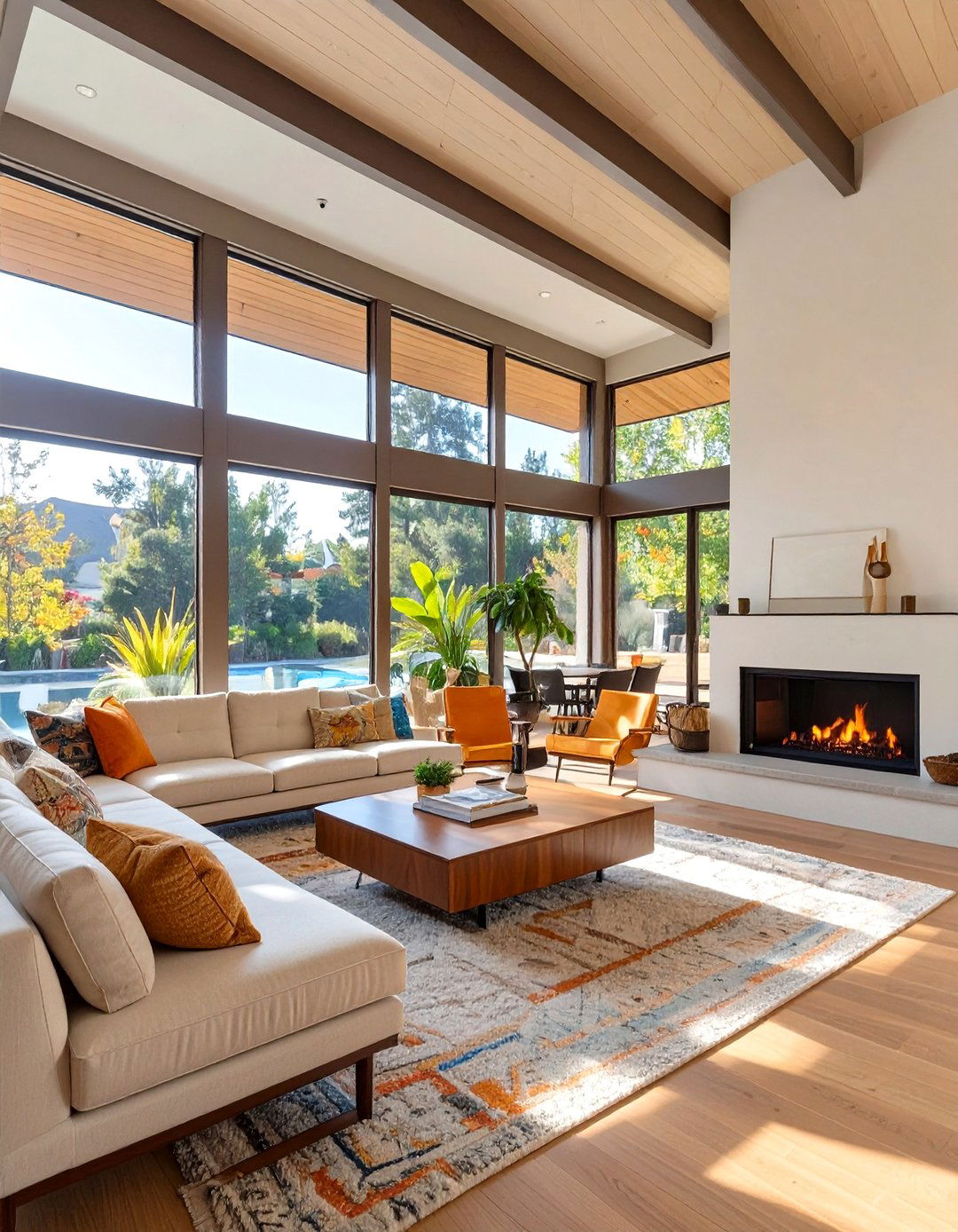 The Prairie School Living Space - 30 american home design ideas