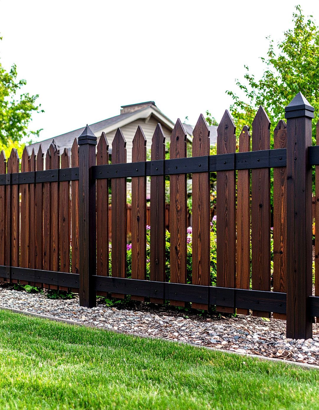 The Prairie Style Low Horizontal Fence - 30 front yard fencing ideas