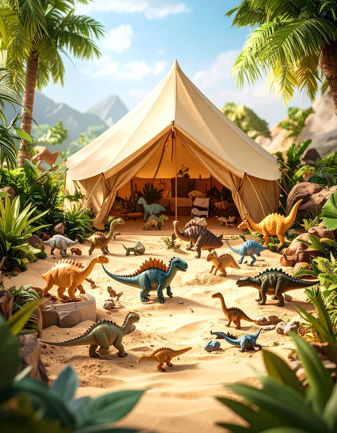 The Prehistoric Dinosaur Dig - 30 backyard camping ideas