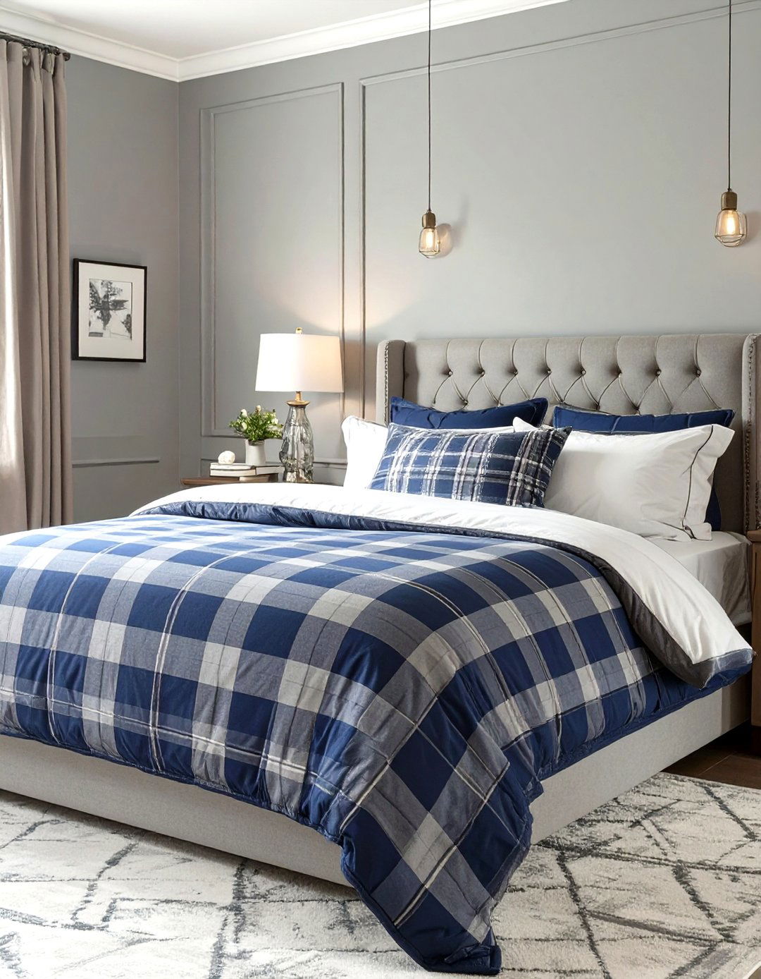 30 Navy Blue and Grey Bedroom Ideas for a Cozy Space