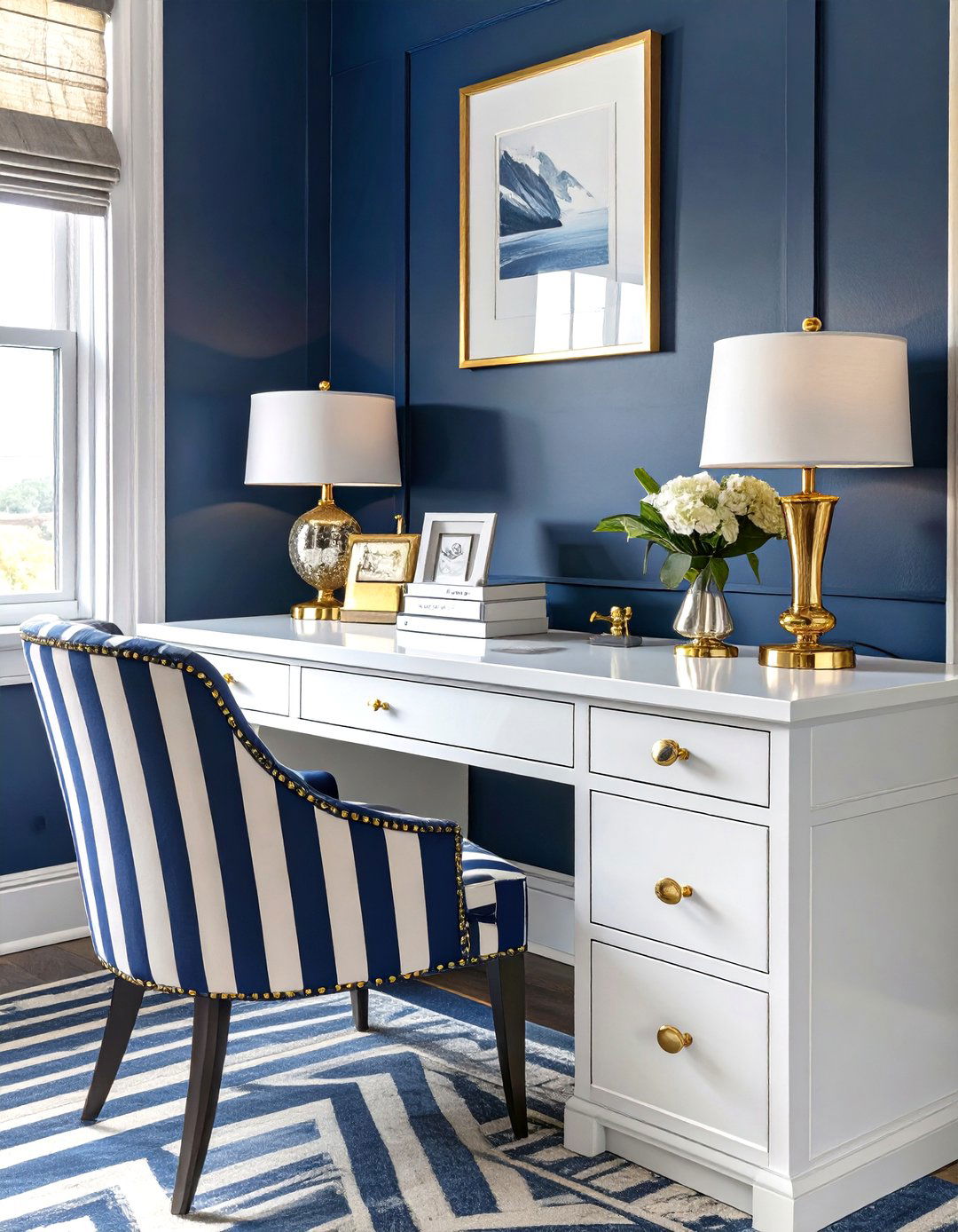 The Preppy and Polished Corner - 30 home office ideas for her