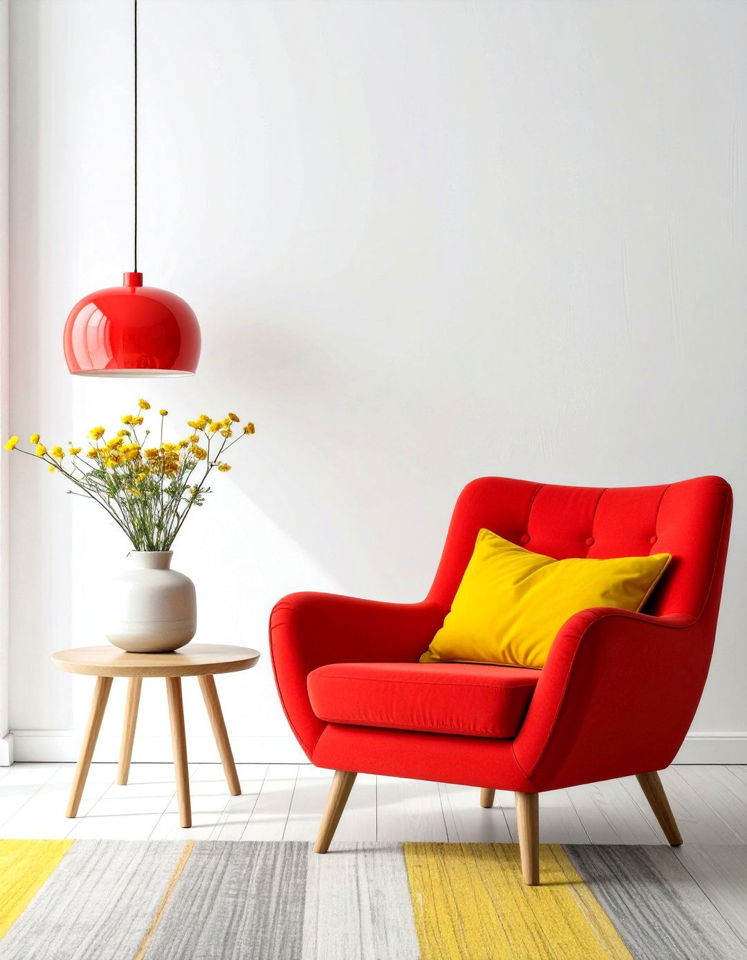 The Primary Color Accent Theme - 30 midcentury modern interior design ideas