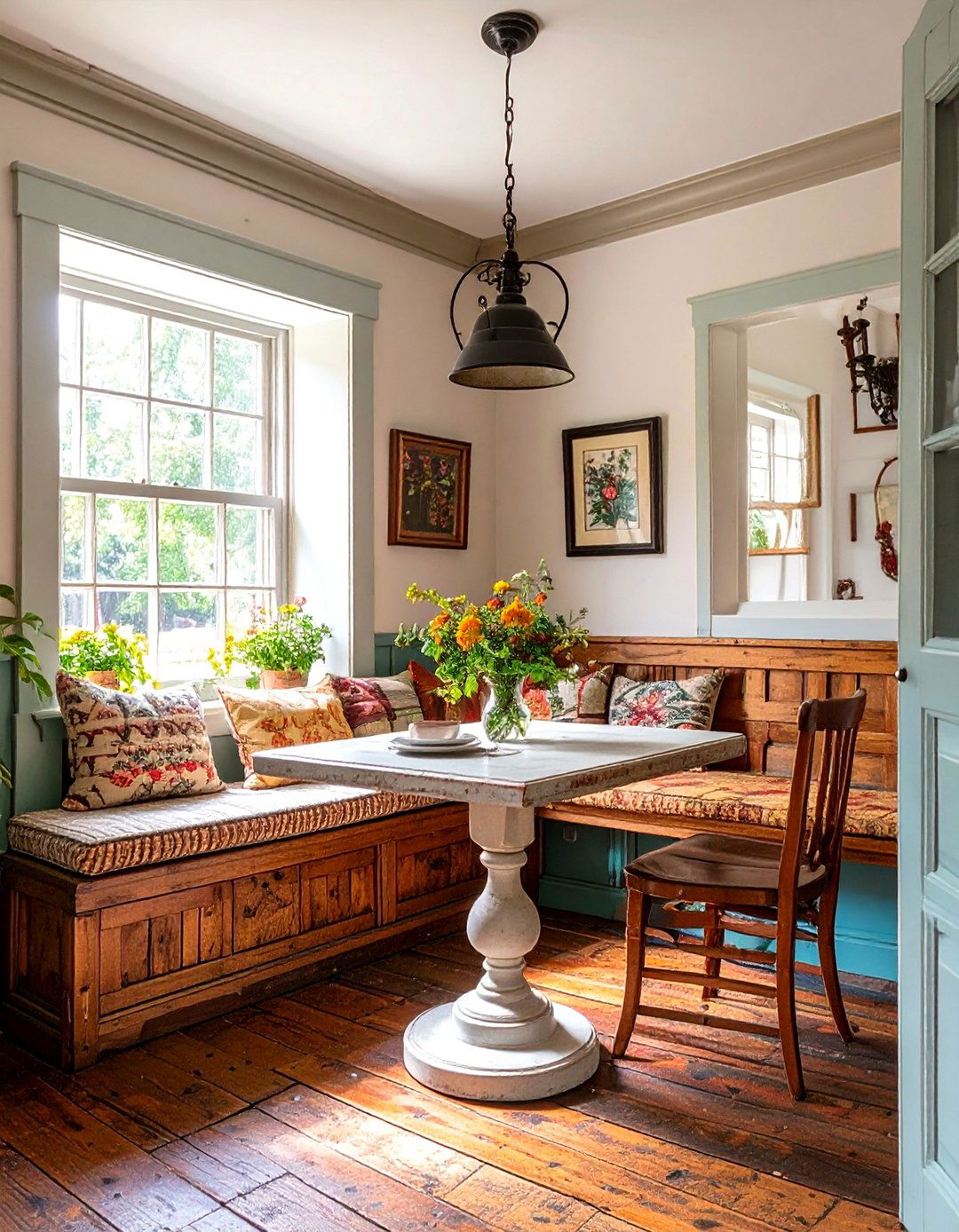 The Primitive Colonial Dining Nook - 30 colonial interior design ideas