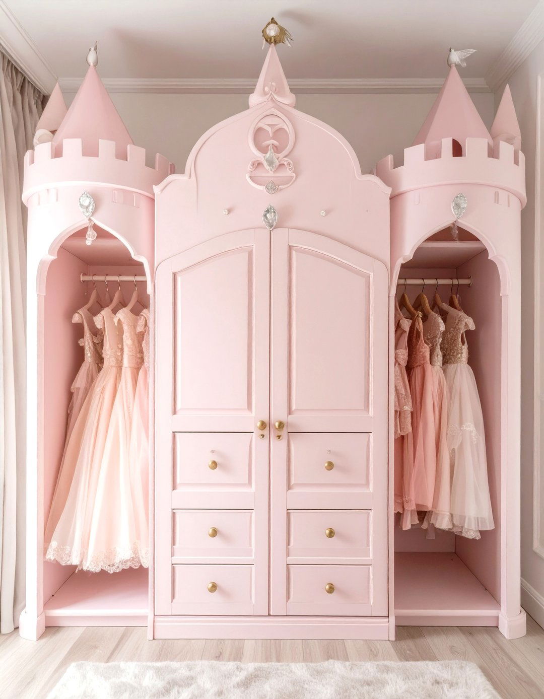 The Princess Castle Kids Closet - 30 kids closet ideas