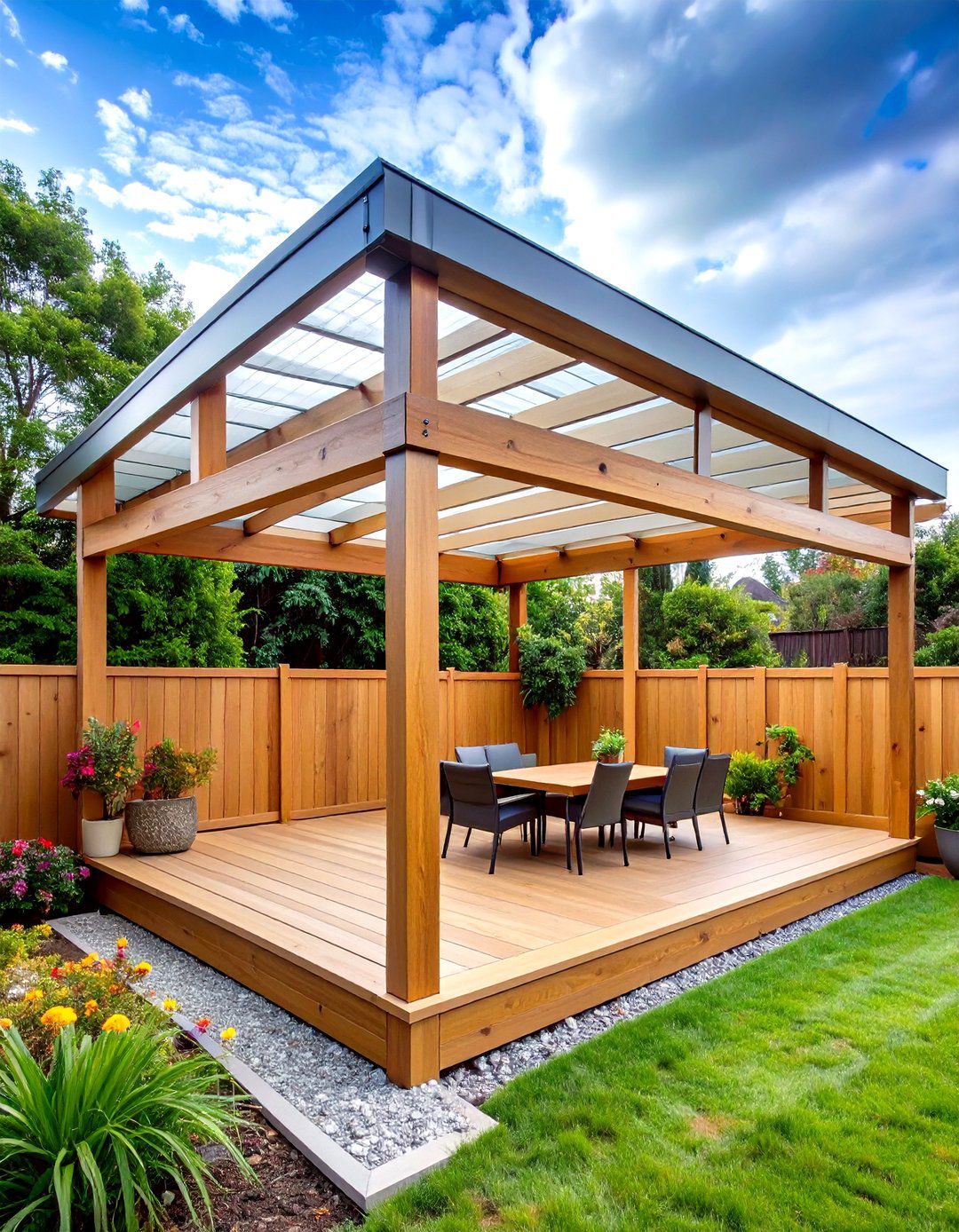 The Privacy Fence Extension - 30 enclosed patio ideas on a budget