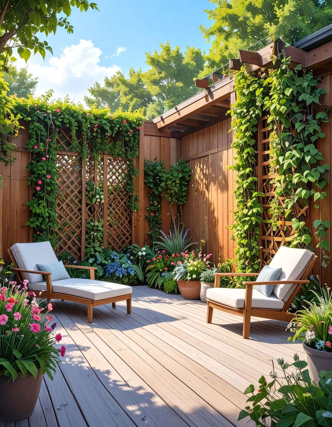 The Privacy Focused Backyard Deck - 30 deck ideas for backyard