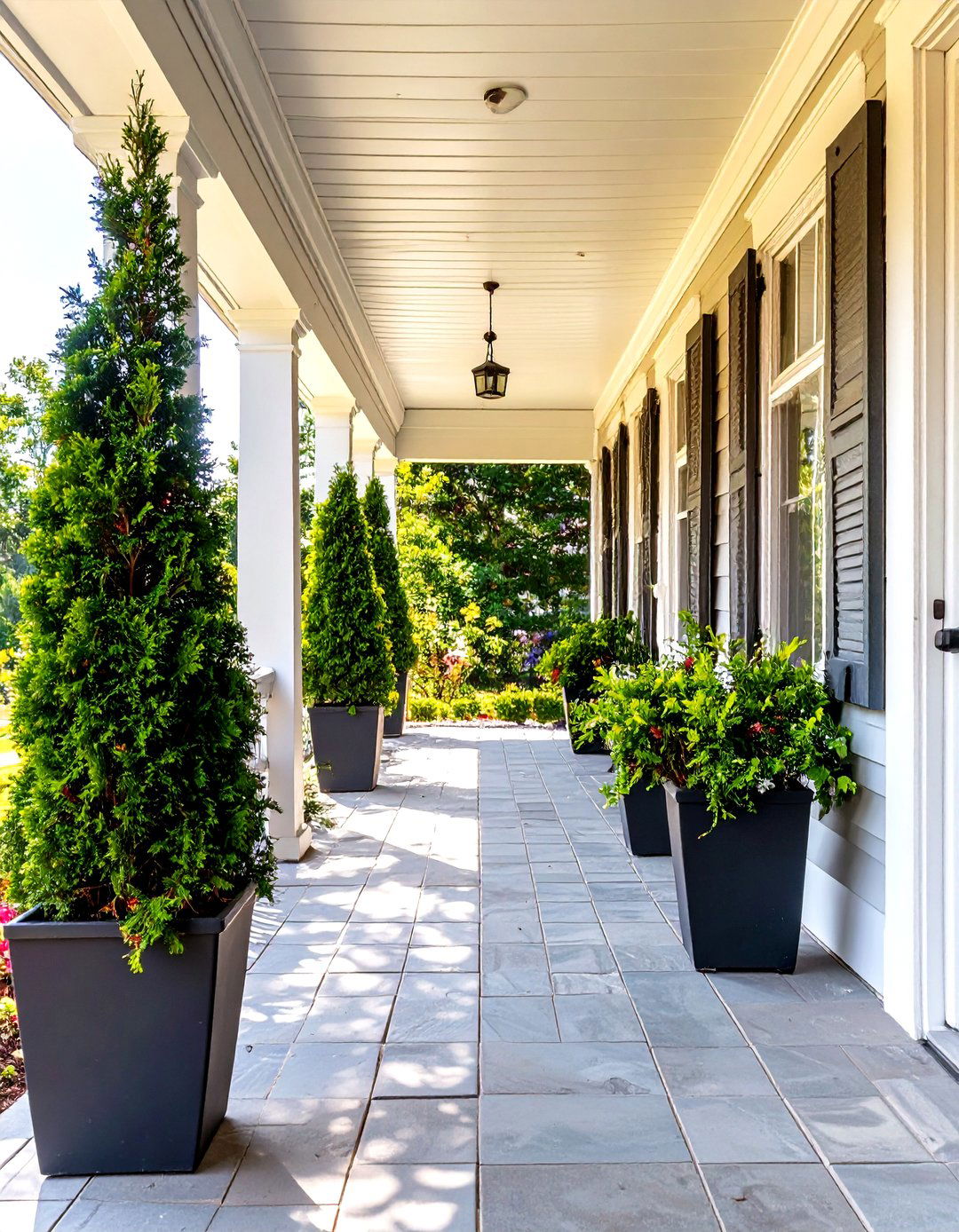 30 Long Front Porch Decorating Ideas for Your Home - We Love Home Blog