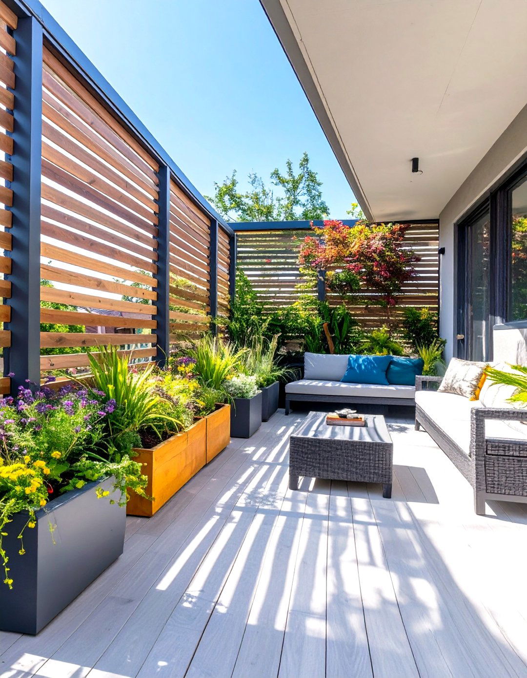 The Privacy Focused Sanctuary Deck - 30 free deck design software ideas