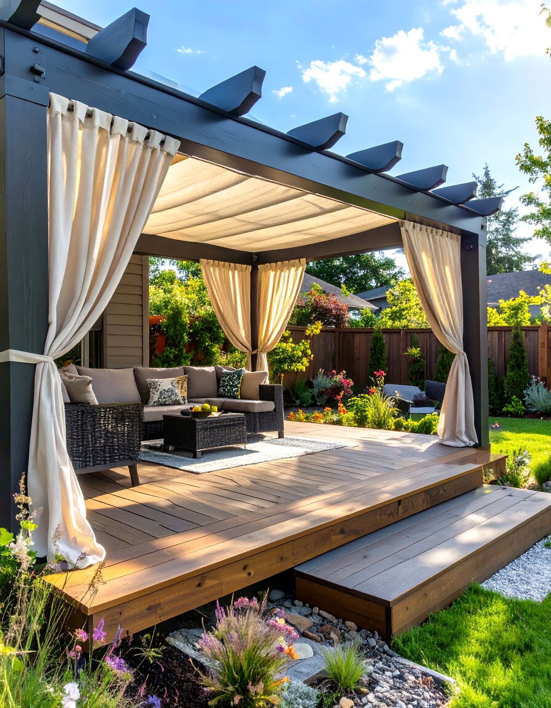 The Privacy Focused Sanctuary - 30 composite deck ideas