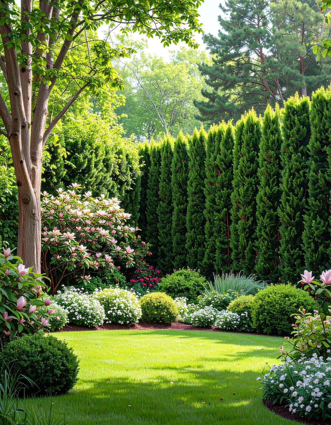 The Privacy Hedge and Layered Screening - 30 buckhead landscape and design ideas