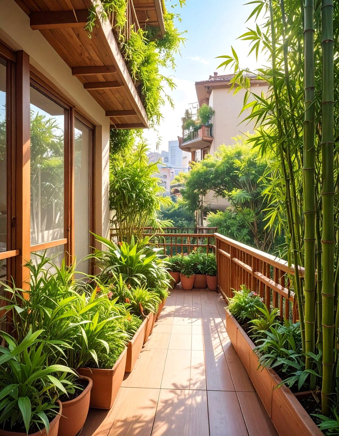 The Privacy Screen Balcony Garden - 30 balcony garden ideas
