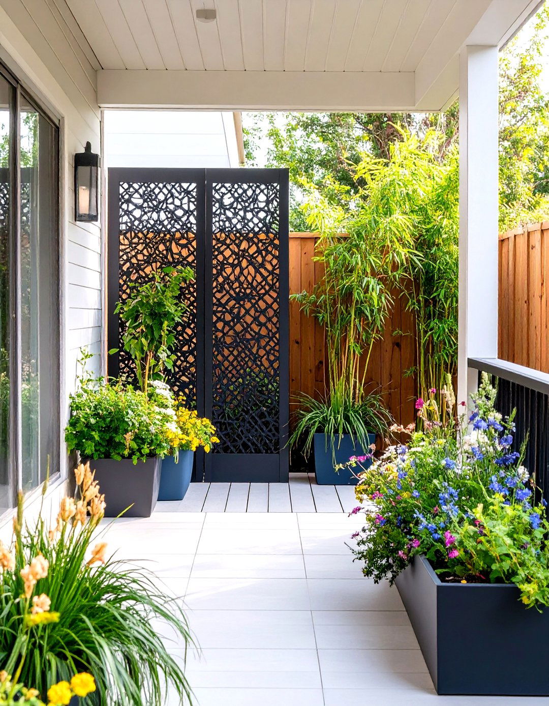 The Privacy Screen Front Porch - 30  front porch ideas