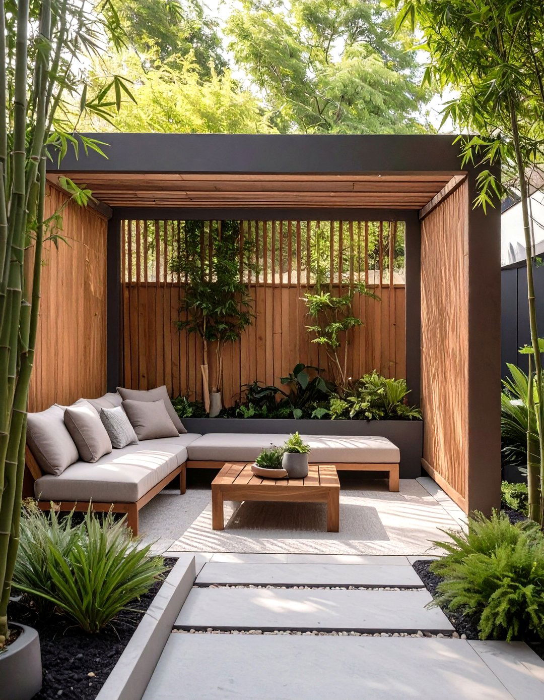 The Privacy Screen Garden - 30 modern small garden ideas