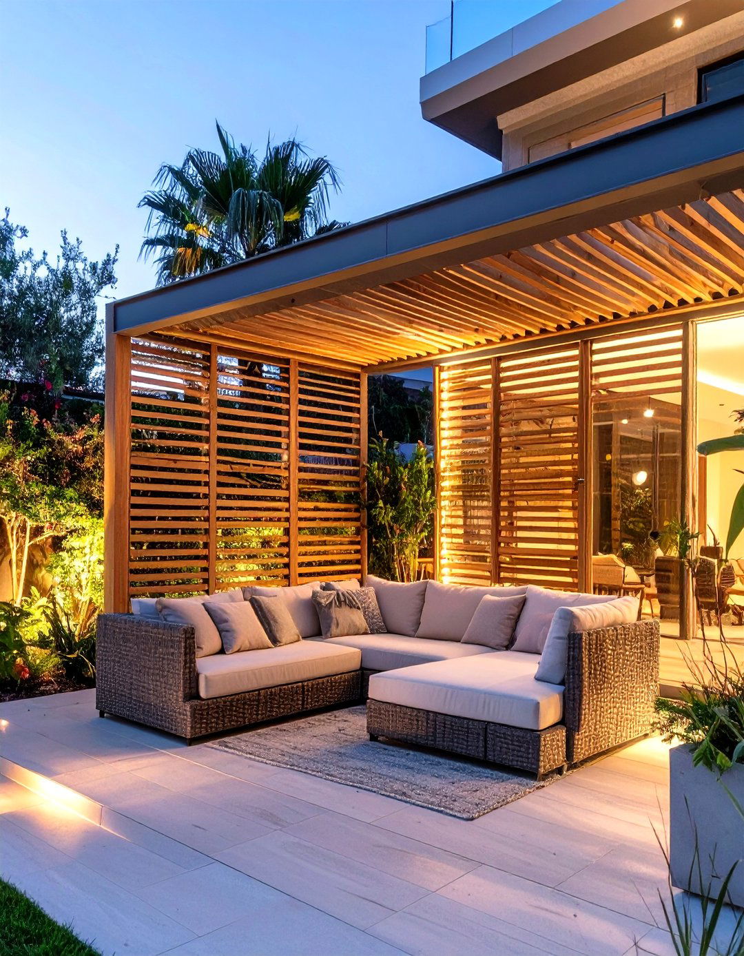 The Privacy Screened Patio - 30 modern patio ideas