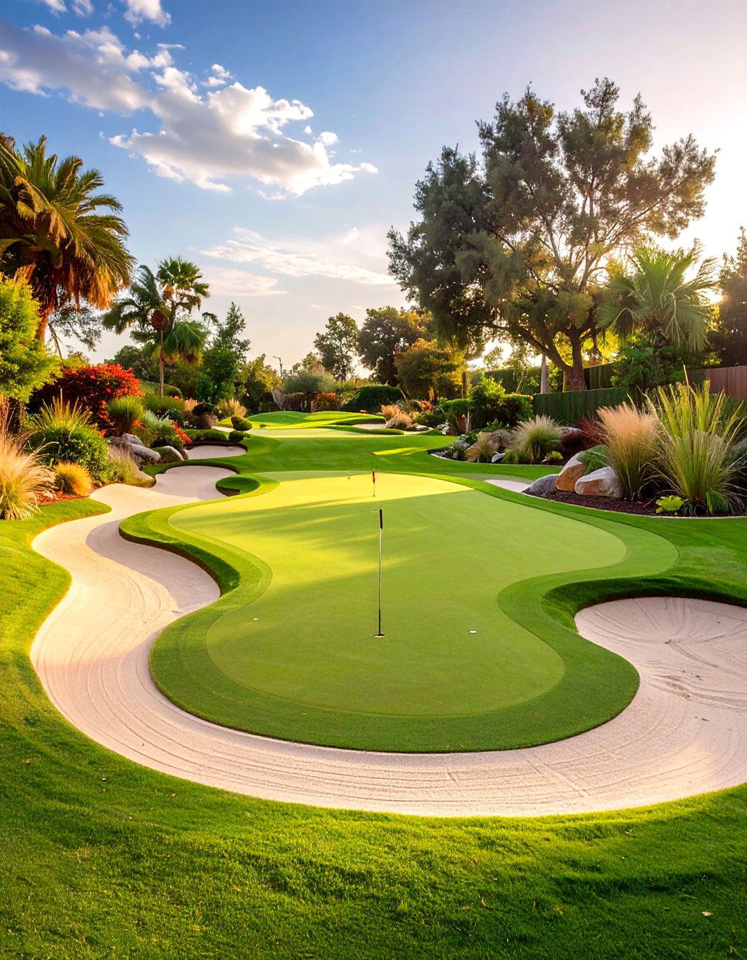 The Pro Chipping Station Putting Green - 30 backyard putting green ideas