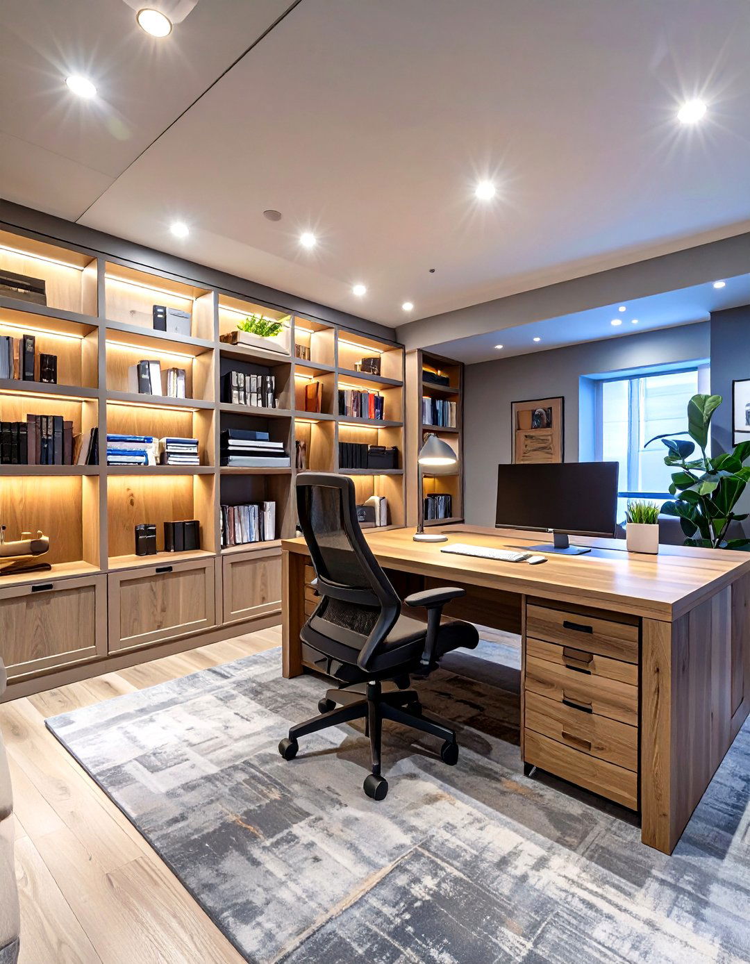 The Professional Home Office - 30 basement room ideas