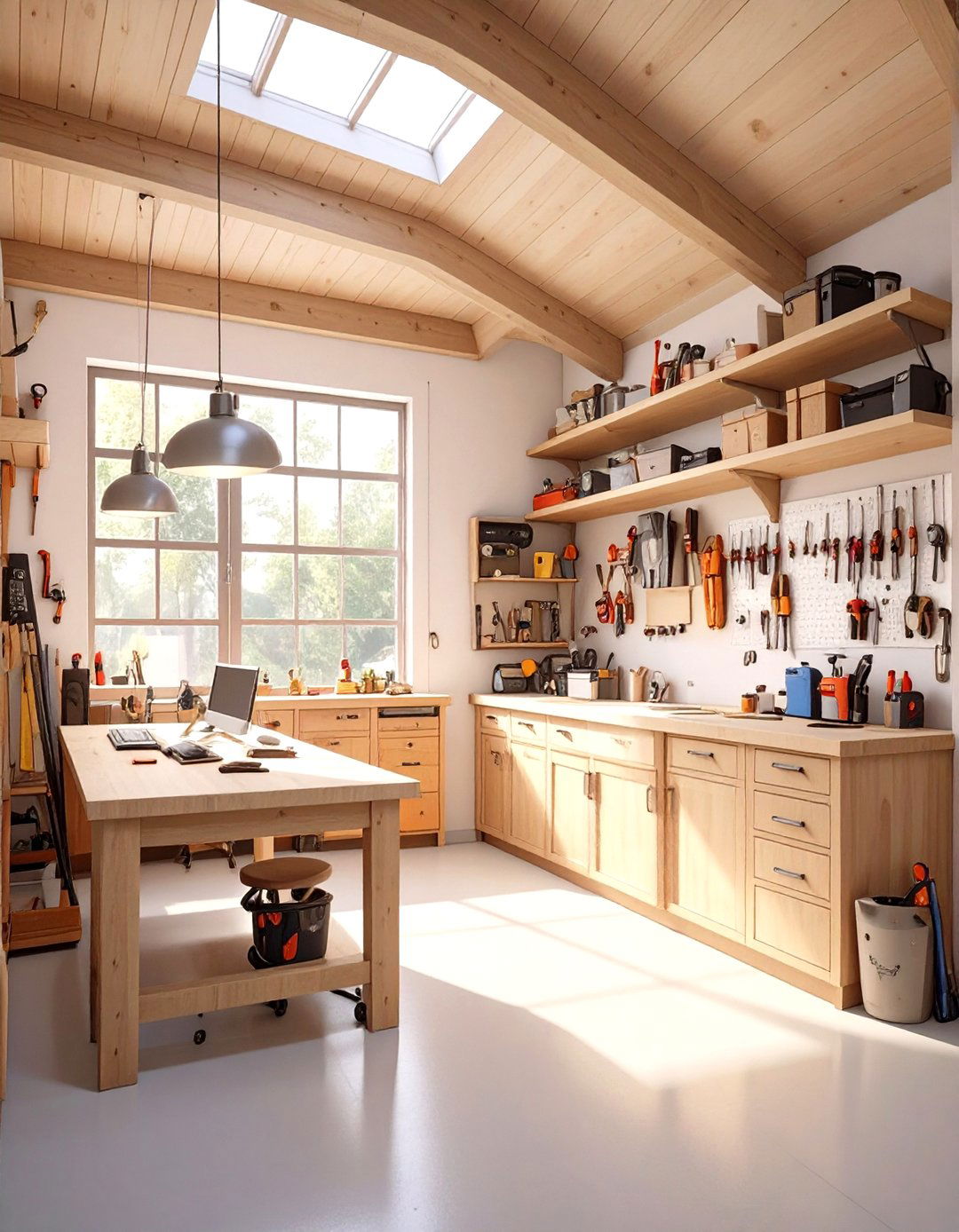 The Project Based Workstation Garage - 30 garage organizing ideas