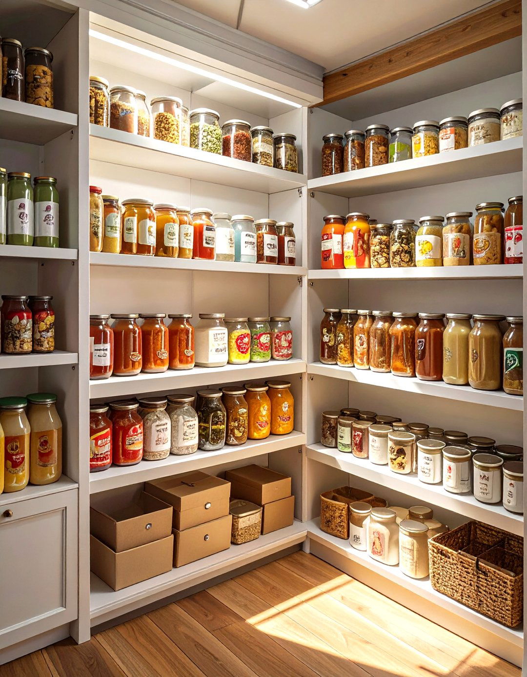 The Pull Out Pantry Shelves - 30 organize pantry ideas