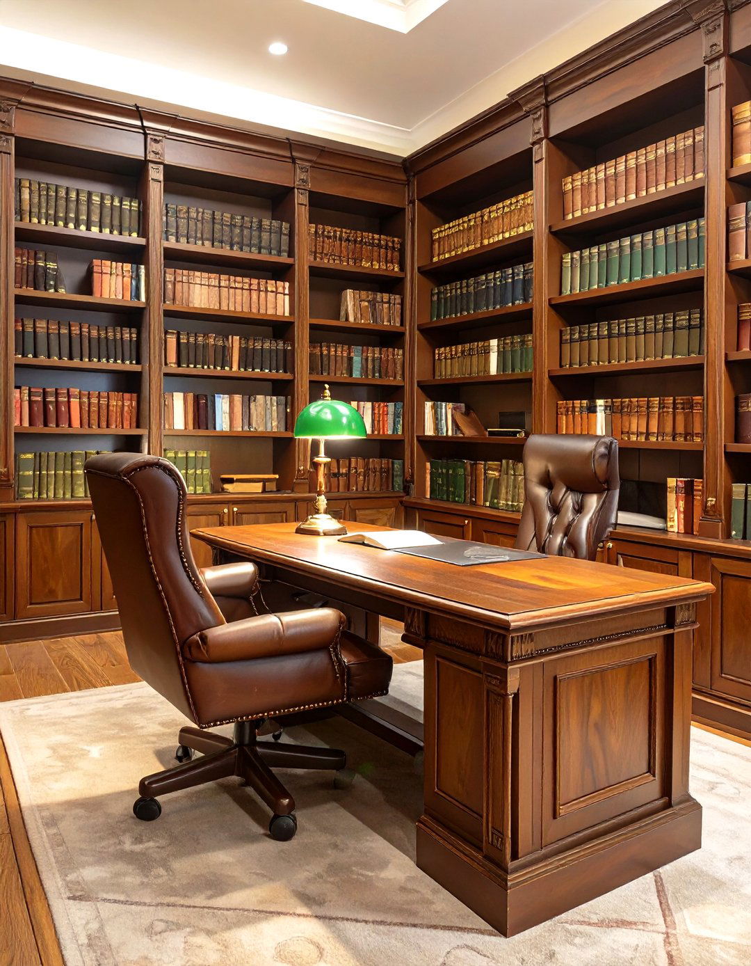 The Quiet Library Office - 30 office decorating ideas for work
