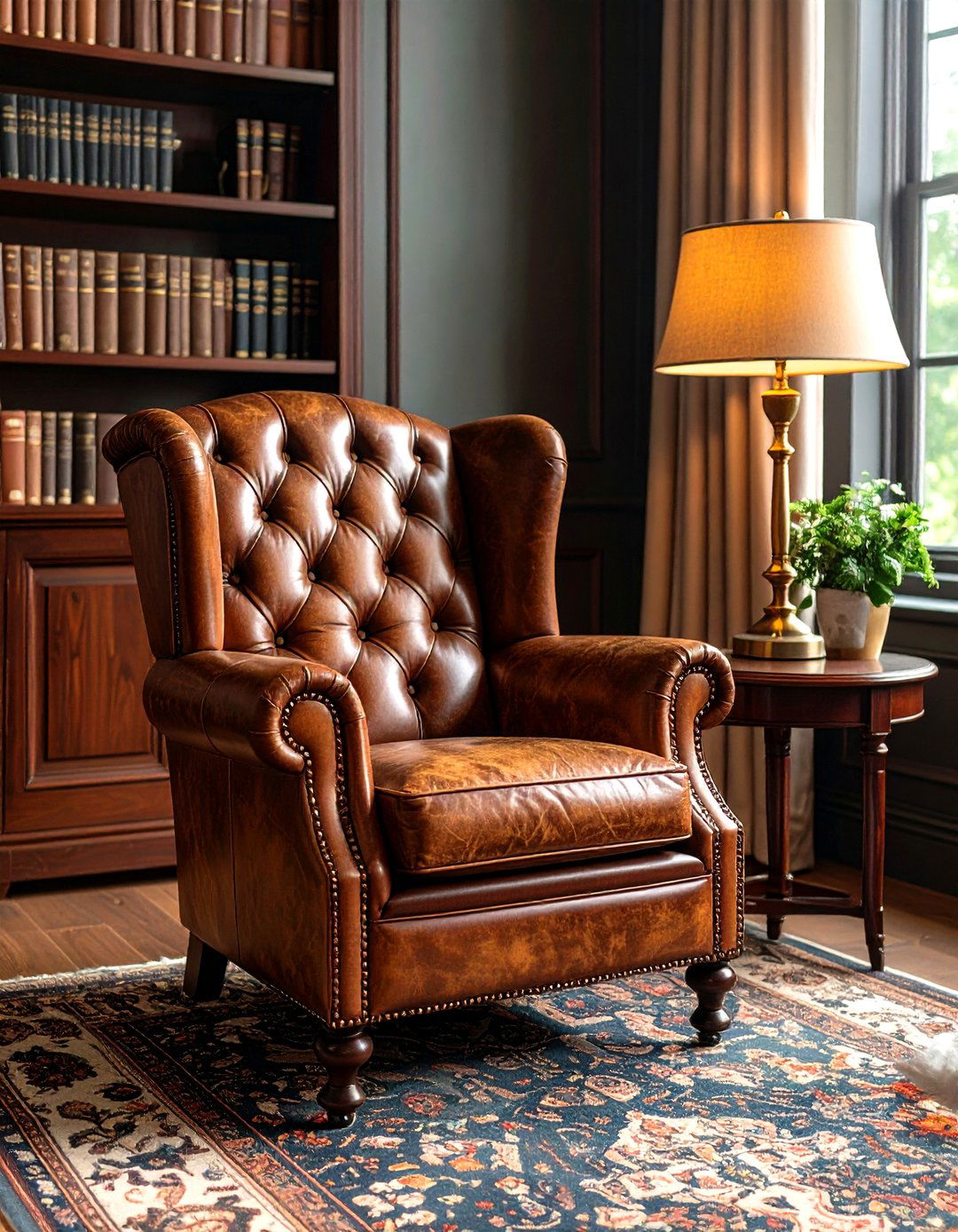 The Quintessential Leather Club Chair - 30 ralph lauren interior design ideas