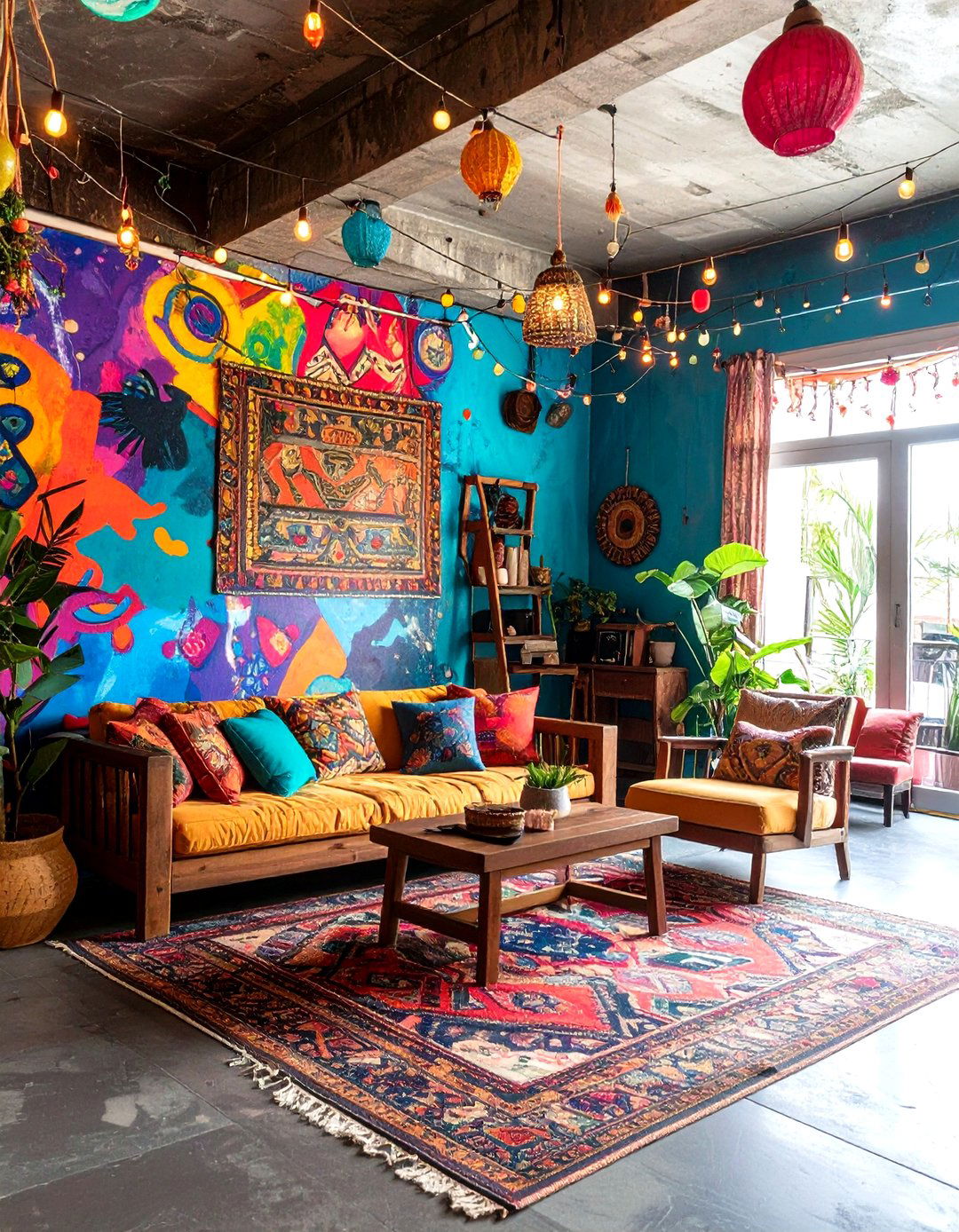 The Quirky Indian Street Art Den - 30 indian interior design ideas