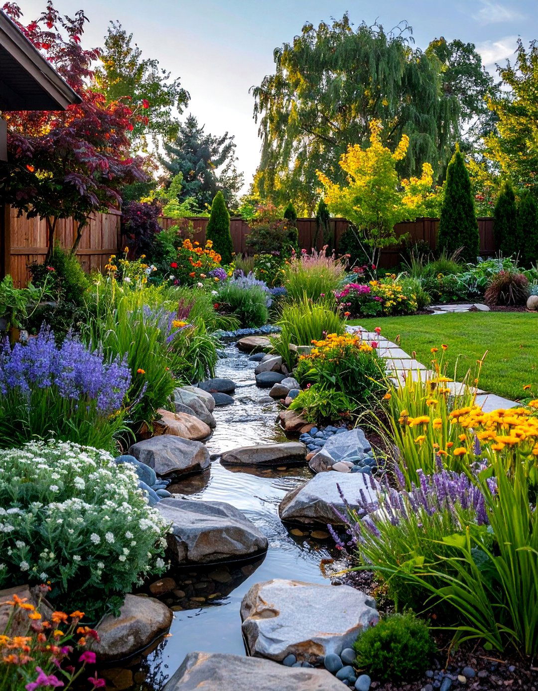 The Rain Garden Front Yard - 30 front yard ideas