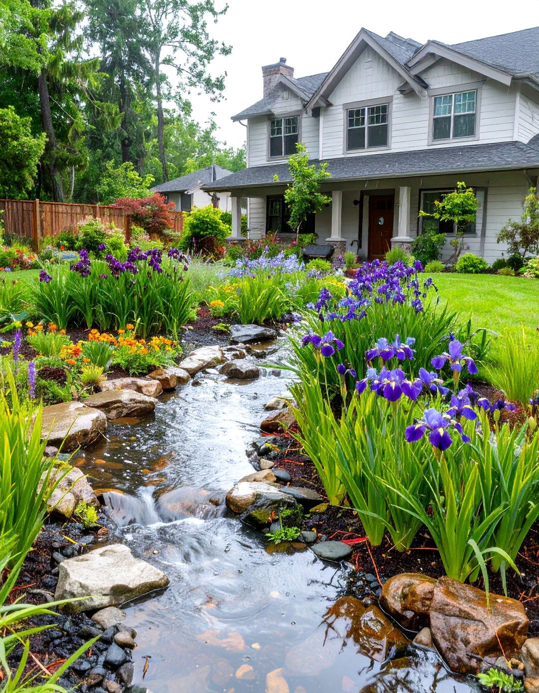 The Rain Garden Solution - 30 front of house landscaping ideas
