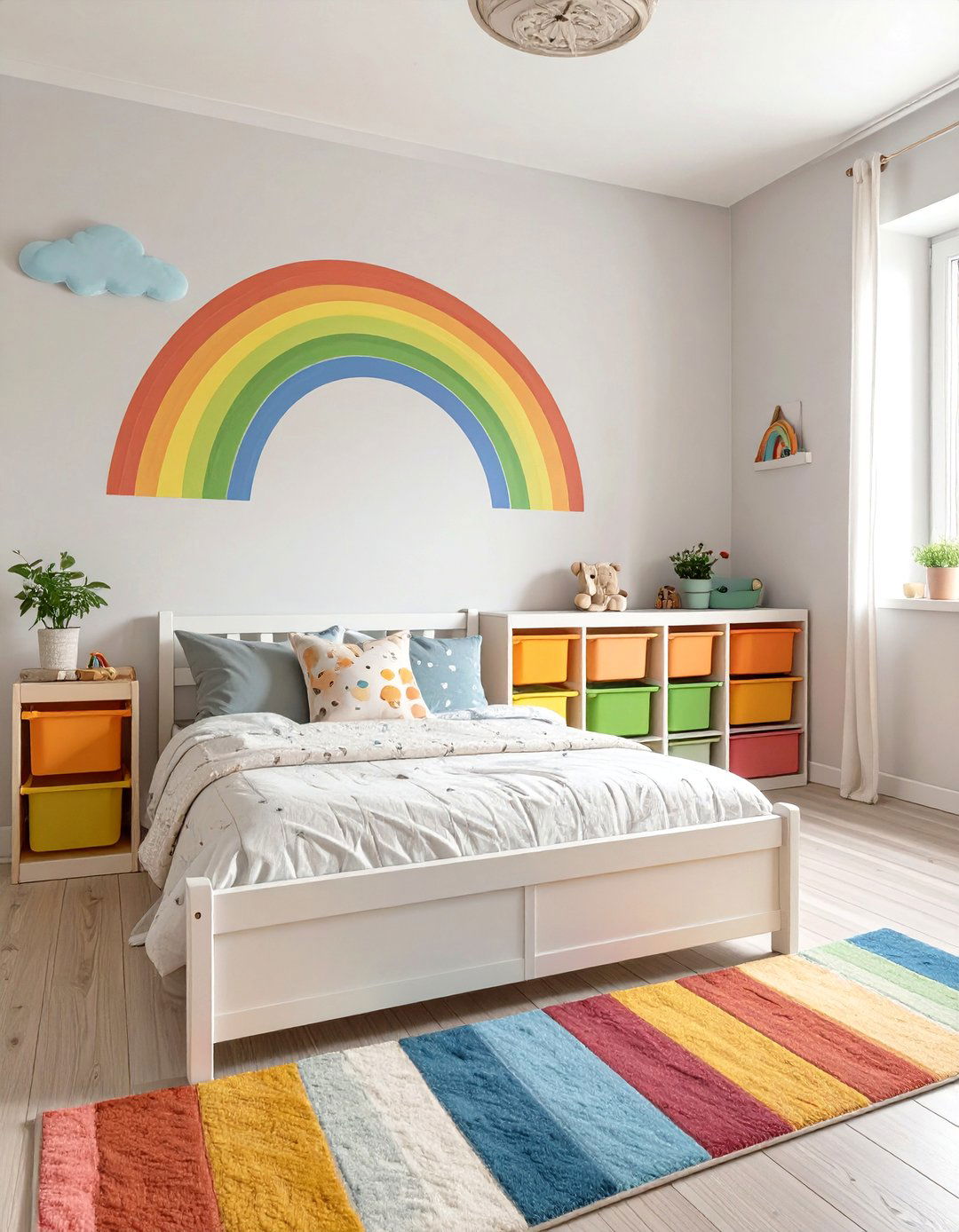 The Rainbow Room - 30 kids bedroom ideas for small rooms