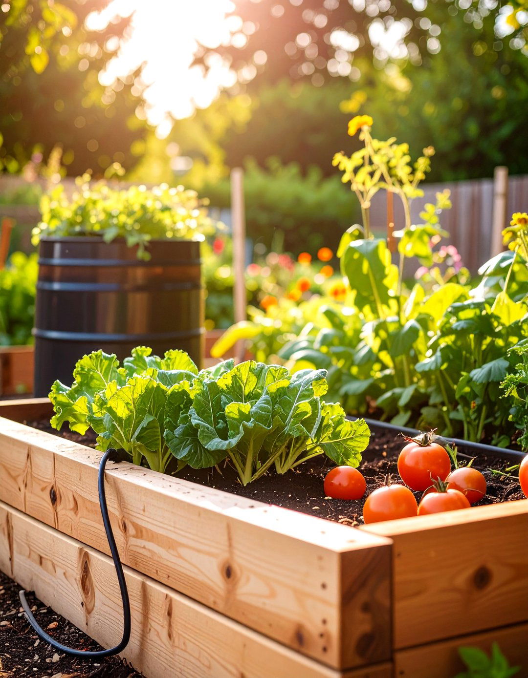 The Rainwater Harvesting Raised Garden - 30 ai raised garden design ideas