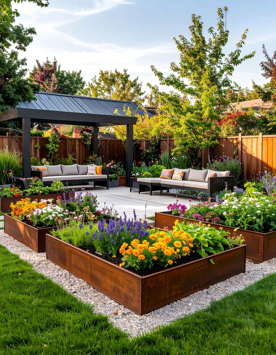 The Raised Garden Bed Hardscape - 30 backyard hardscape ideas