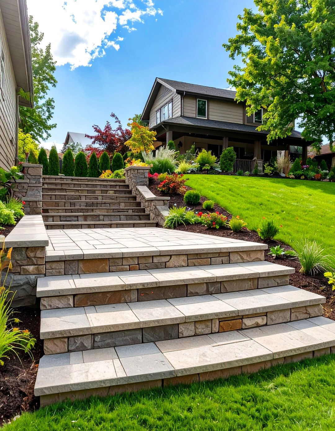 The Raised Paver Patio for a Grand Entrance - 30 backyard paver ideas