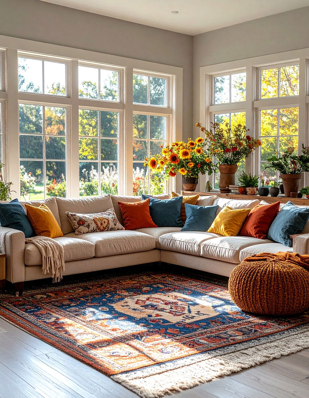 The Ranch House Living Room with a Picture Window - 30 1950s interior design ideas