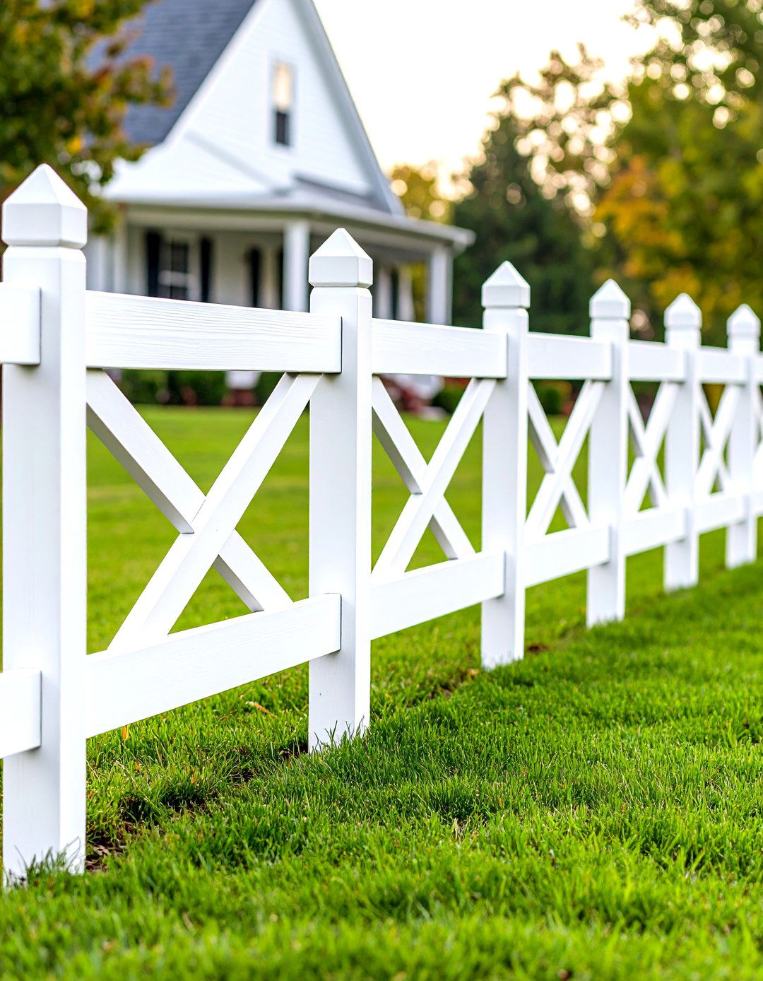 The Ranch Style Crossbuck Fence - 30 front yard fence ideas