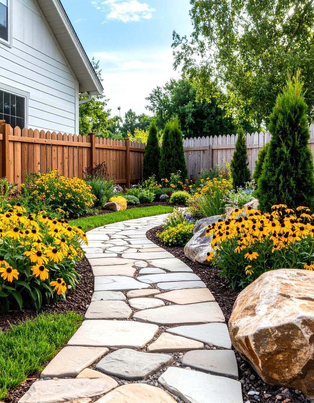 The Ranch Style Rustic Front Yard - 30 front yard landscape ideas