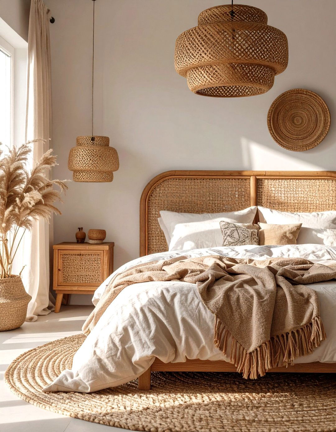 The Rattan and Wicker Bedroom - 30 cozy modern small bedroom ideas