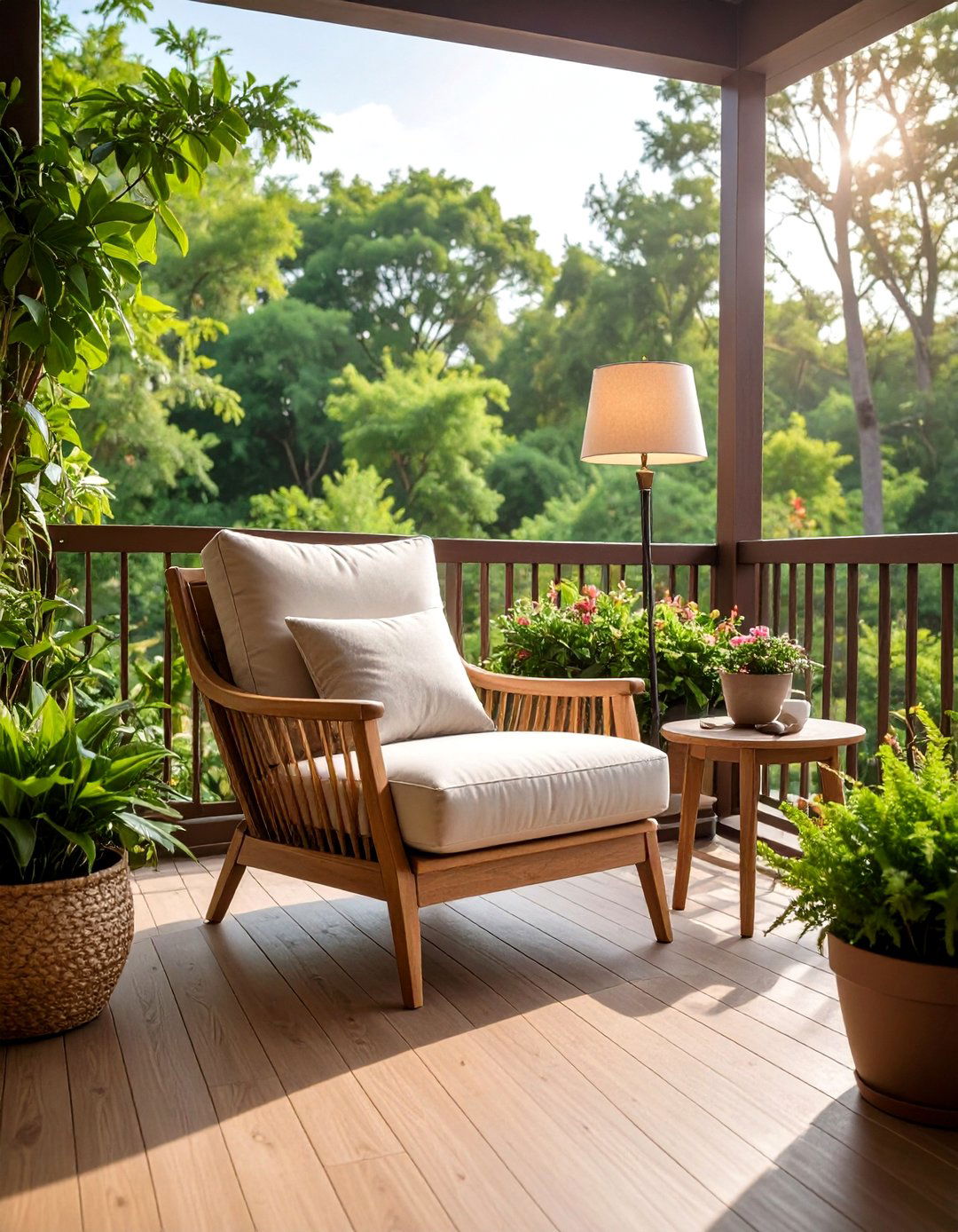 The Reading Nook Balcony Garden - 30 ai balcony garden design ideas