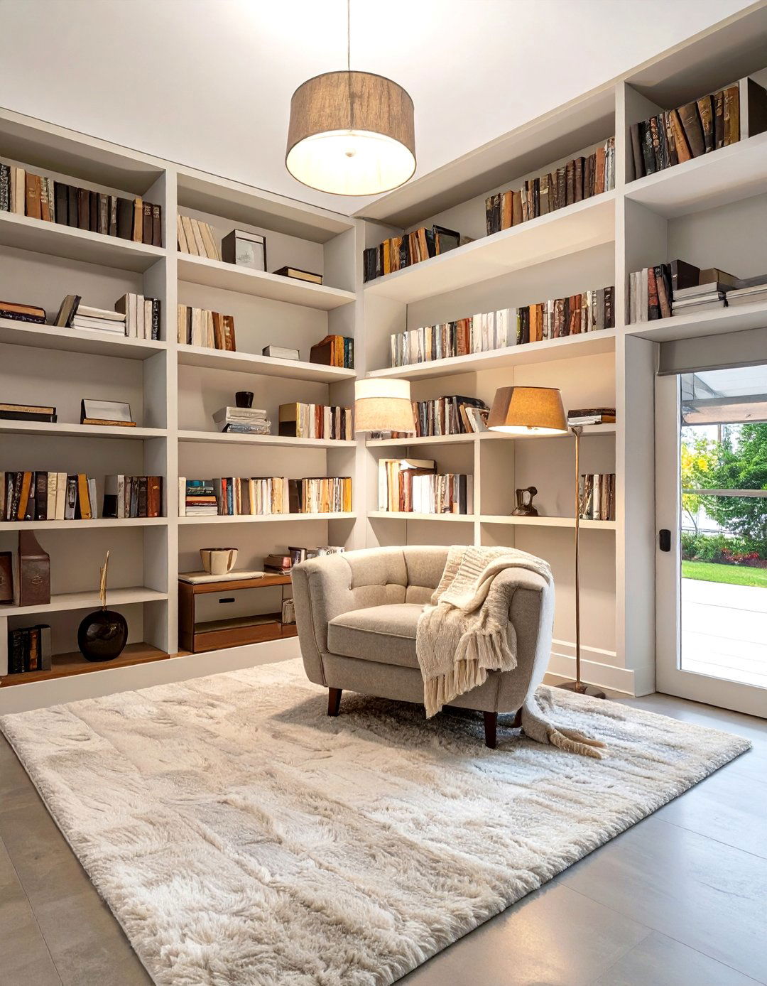 The Reading Nook Garage - 30 man cave ideas garage