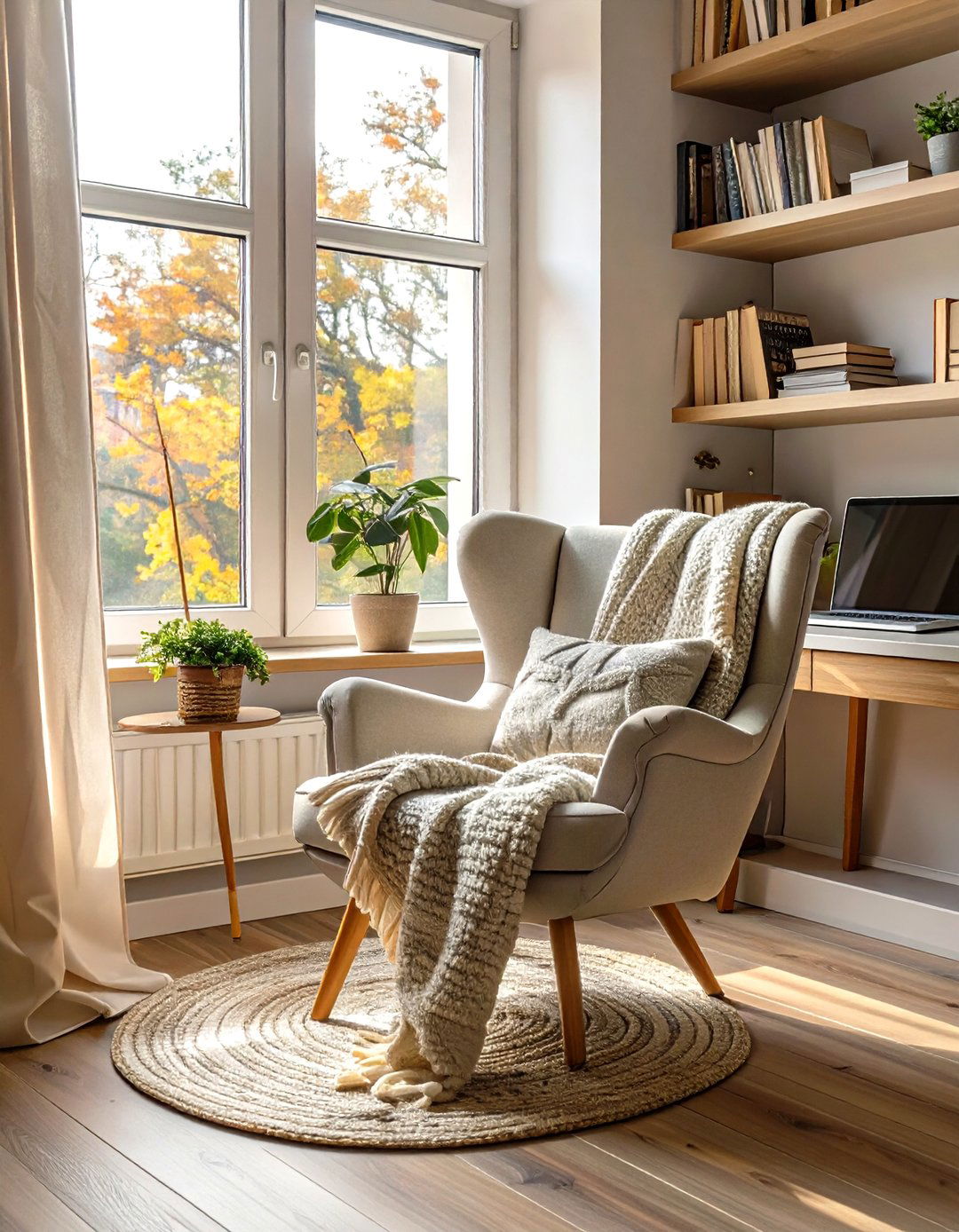 The Reading Nook Office - 30 cozy office ideas