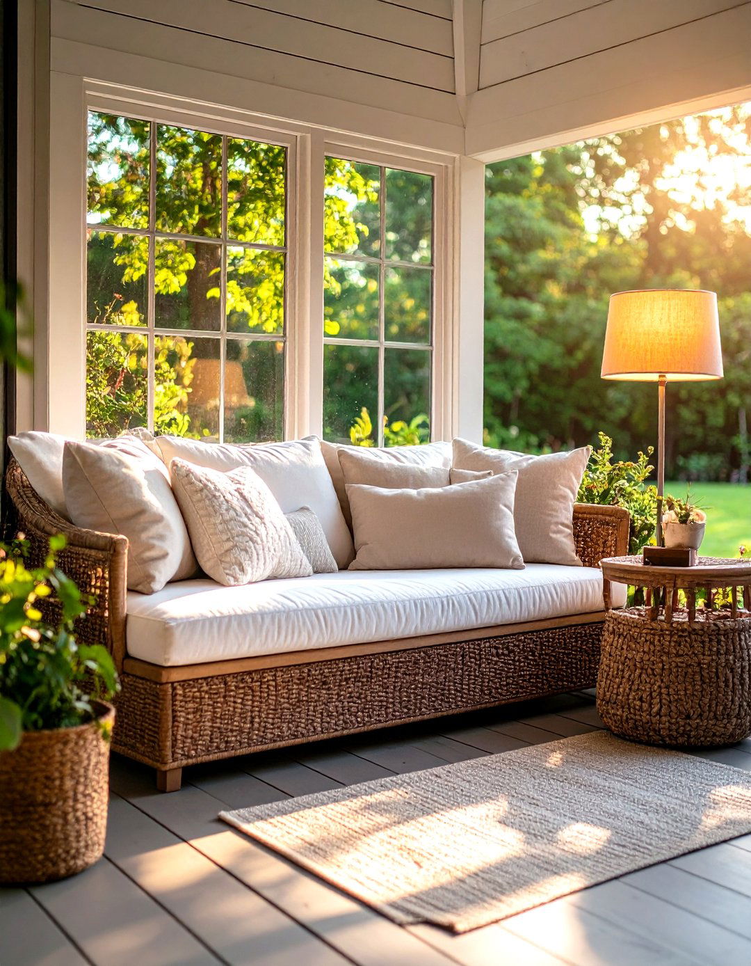 The Reading Nook with Built In Bench - 30 enclosed patio ideas on a budget