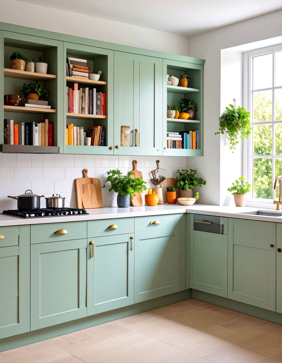 The Recipe and Cookbook Nook - 30 kitchen cabinet organization ideas