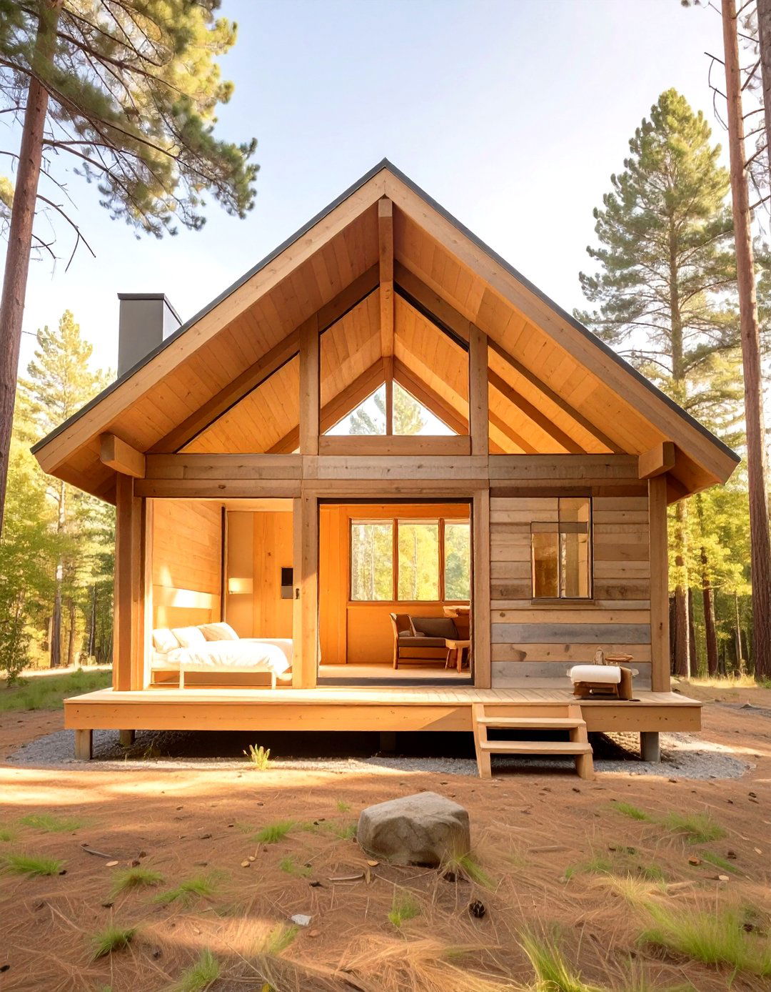 The Reclaimed Timber Cabin - 30 low cost small house design ideas