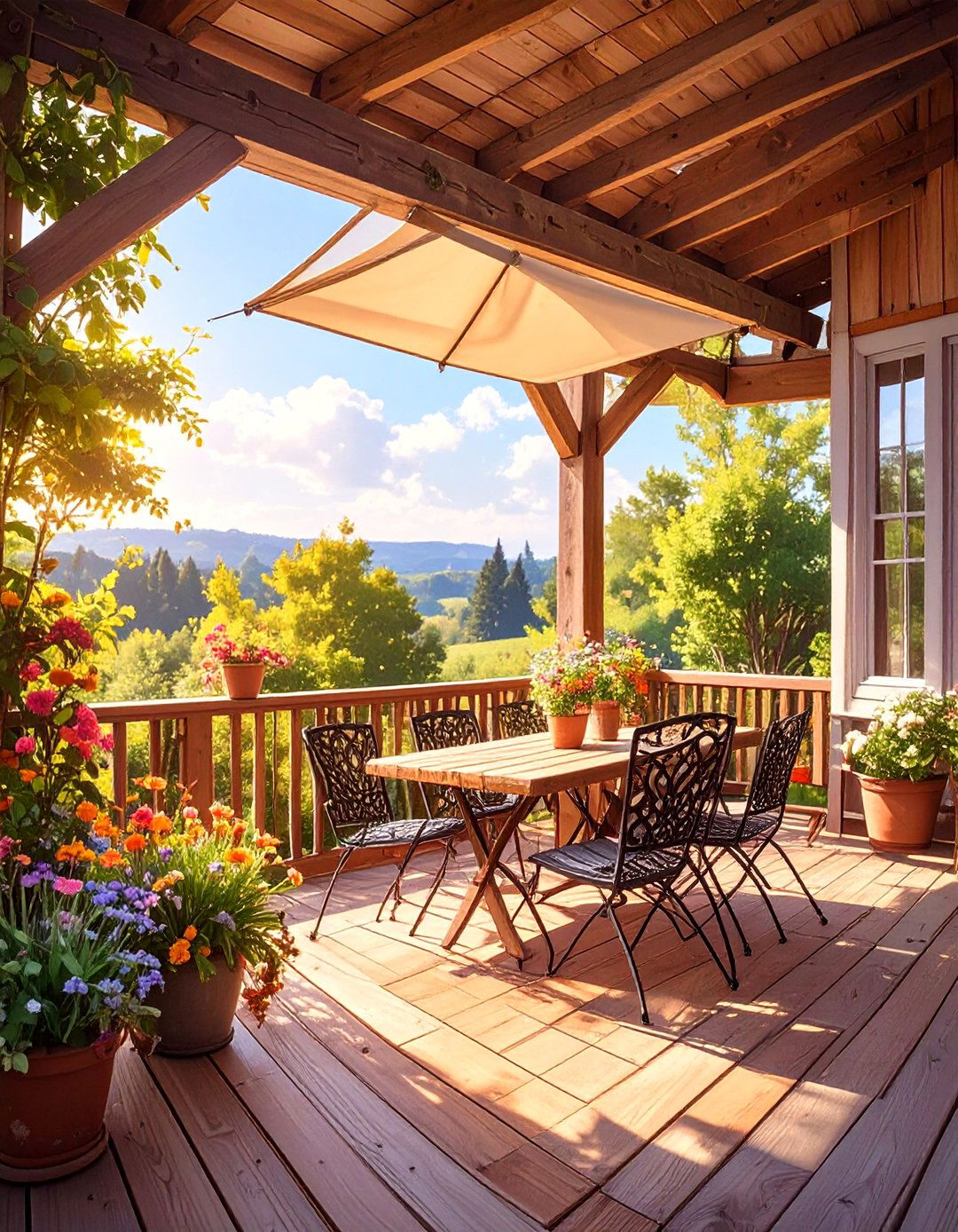 The Reclaimed Wood Awning - 30 deck cover ideas